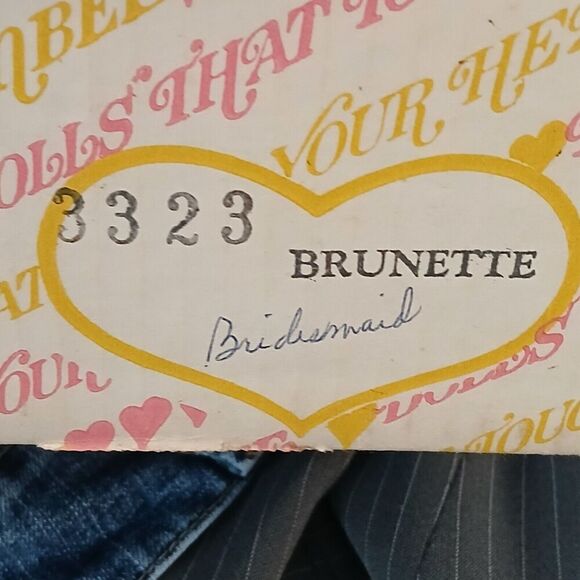 VTG 1987 Effanbee 12” Bridesmaid Beautiful Blue Dress Matching Hat - Picture 12 of 12